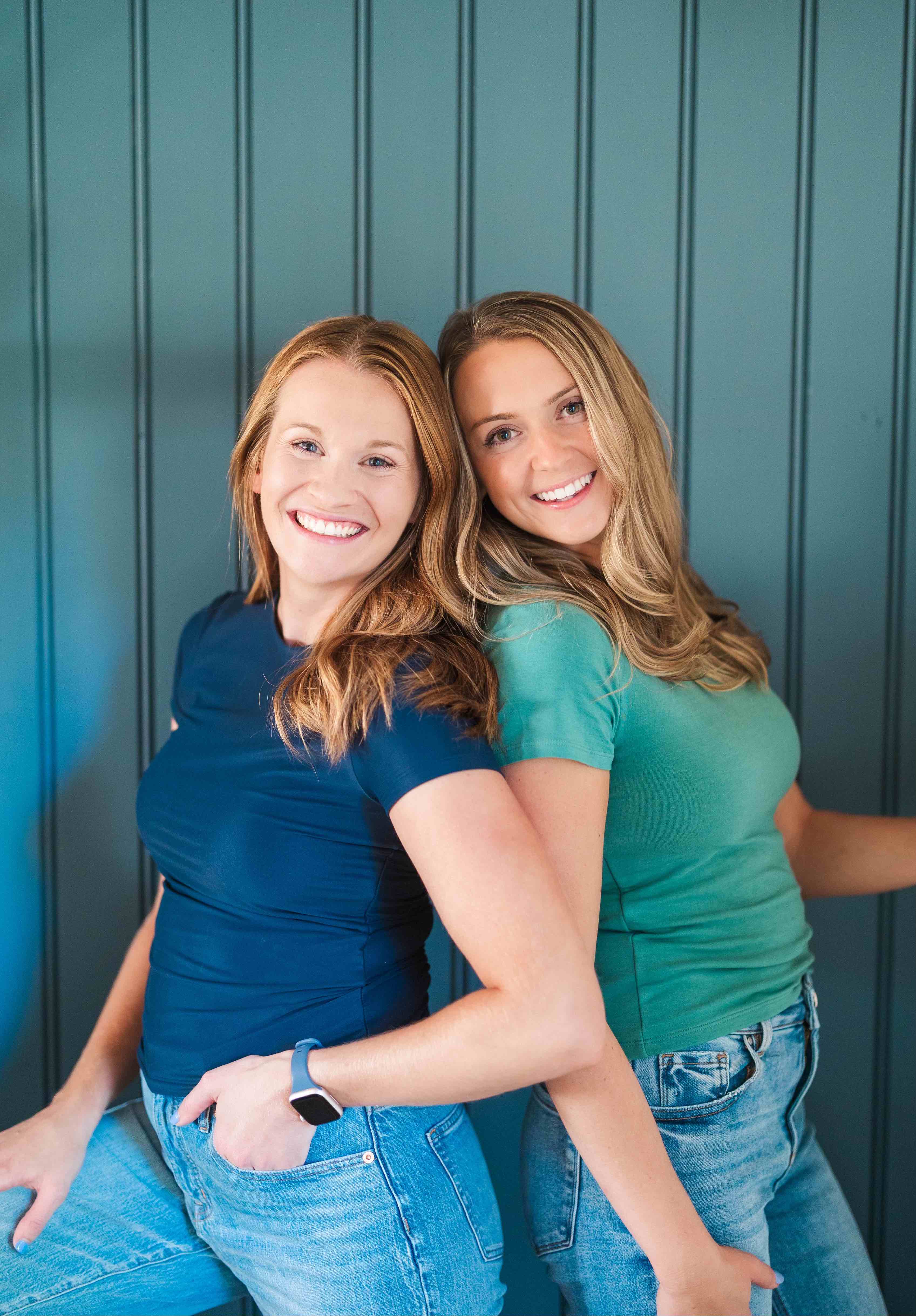 Emily Elliott, M.A., CCC-SLP, and Megan Morrow, MS, OTR/L, the founders of Words and Wiggles
