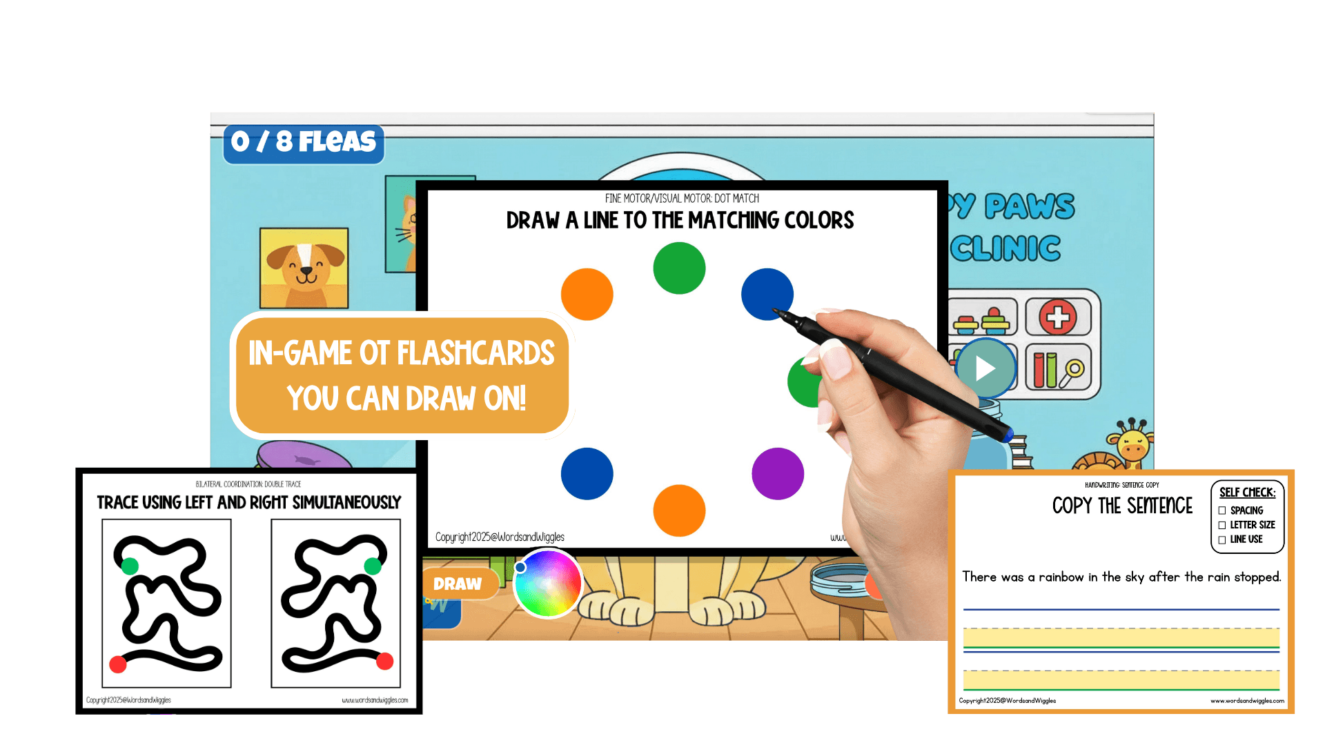 In-game OT flashcards you can draw on, with printable examples